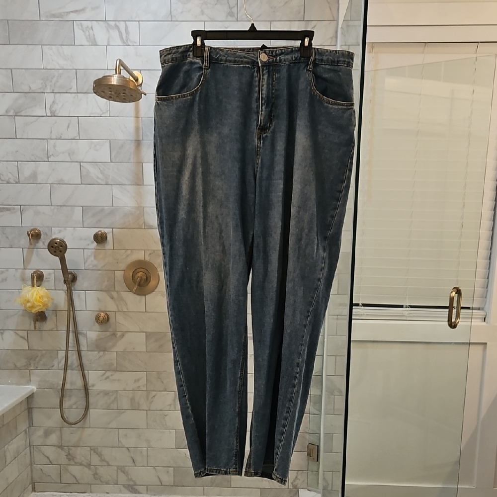 Fashion to Figure Dark Blue Straight Leg Jeans